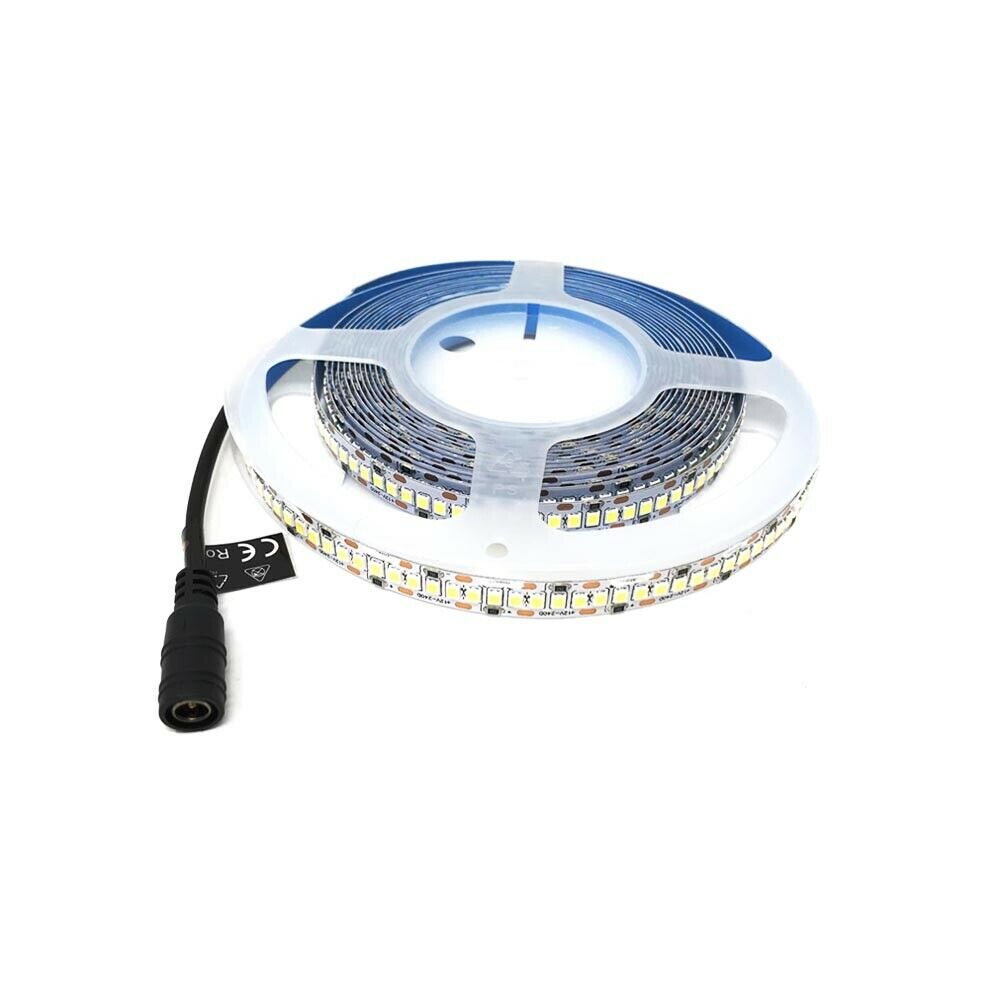 STRISCIA 600 LED LUCE CALDA 3000K . BOBINA 5 METRI STRIP 2835 SMD