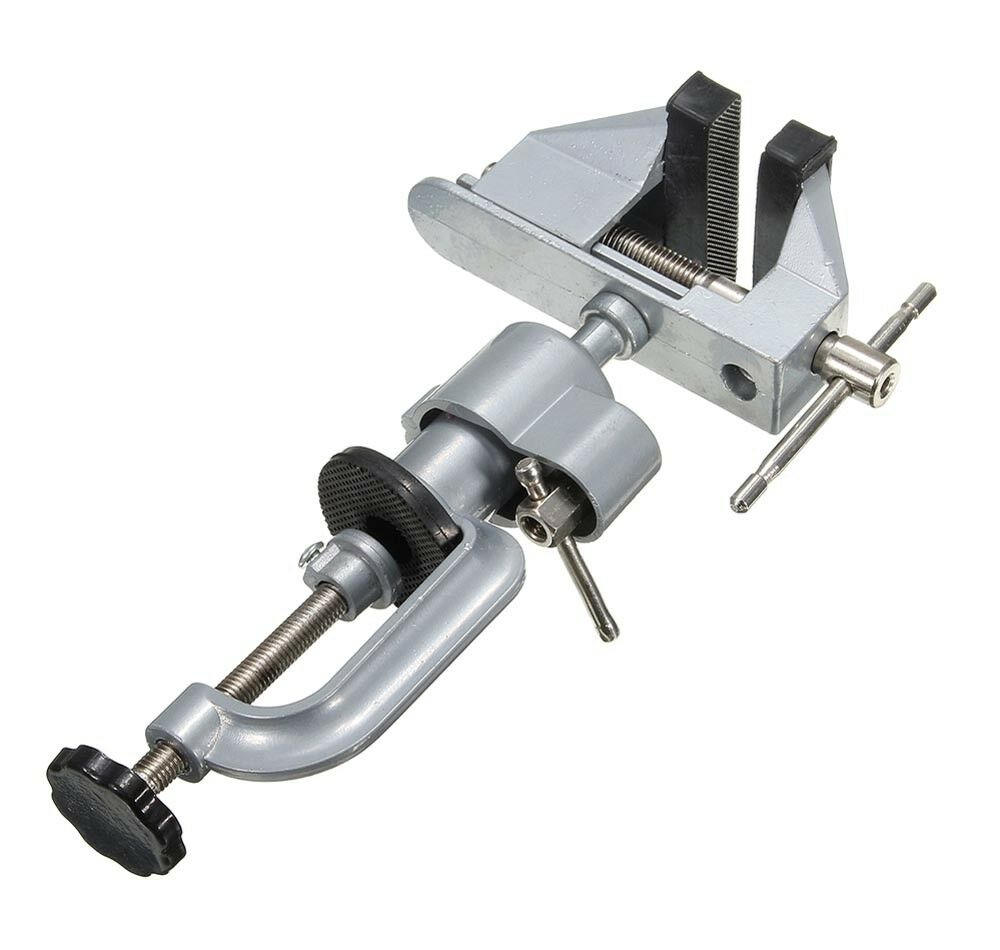 MORSA DA BANCO BASE GIREVOLE 360° APERTURA 50 MM MORSETTO STRETTOIO