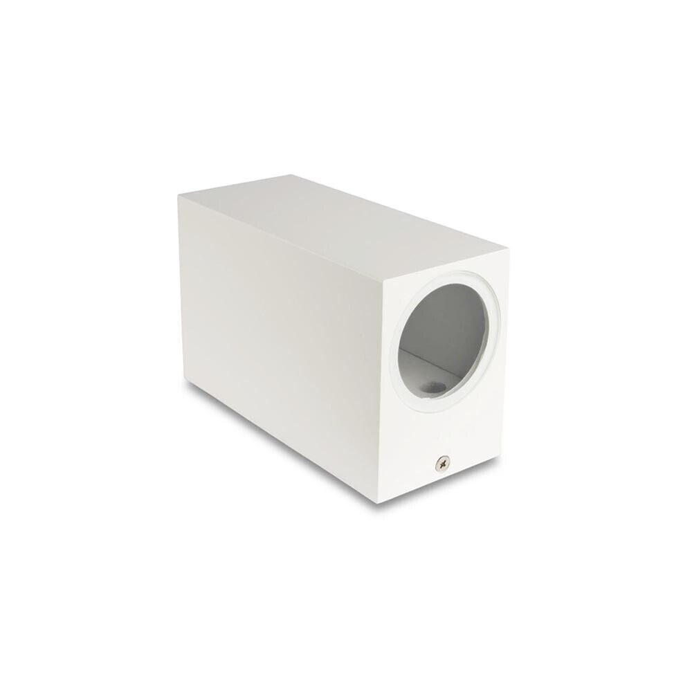 APPLIQUE DA PARETE INTERNO ESTERNO IP65 PORTA FARETTO GU10 ES55B BIANCO