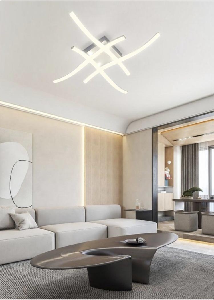 PLAFONIERA LED LUCE BIANCA CALDA NATURAE LAMPADARIO 31 WATT STILE MODERNO