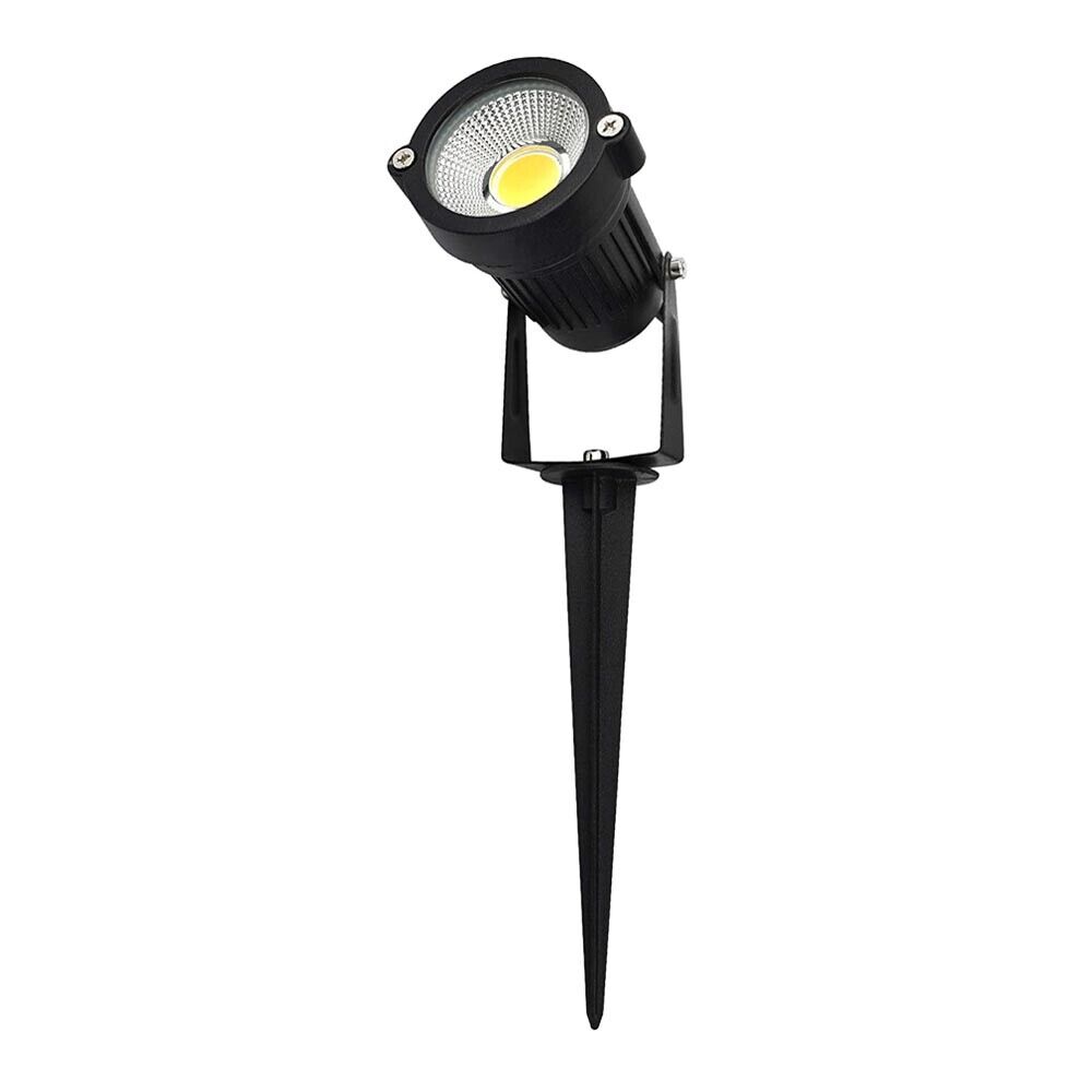 FARETTO LED 5 W LUCE BIANCA PROIETTORE PICCHETTO DA TERRA GIARDINO ES06-NF