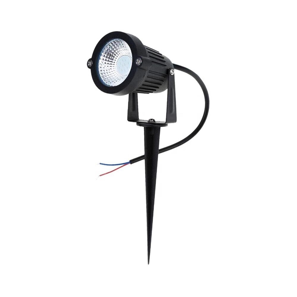 FARETTO LED 5 W PROIETTORE LUCE VERDE DA GIARDINO CON PICCHETTO ES06-NV