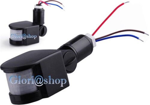SENSORE RILEVA MOVIMENTO PER FARO A LED ILLUMINATORE RILEVATORE CREPUSCOLATORE