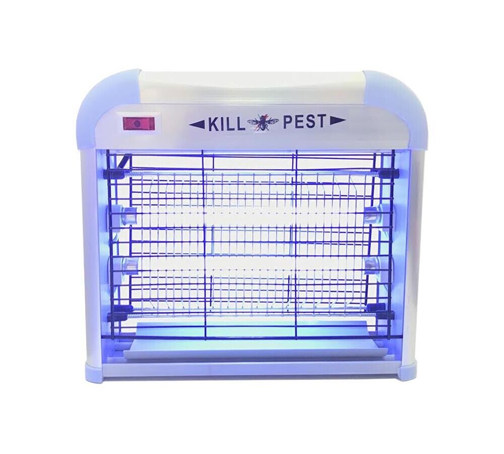 LANTERNA FULMINA ZANZARE INSETTI ZANZARIERA ELETTRICA 10 W LAMPADA 2 BULBI