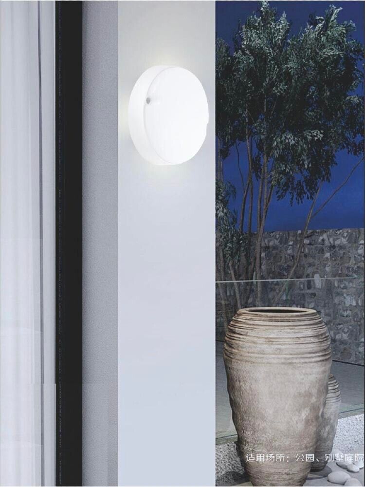 PLAFONIERA 18 WATT LED LUCE CALDA LAMPADA ROTONDA A SOFFITTO PARETE ESTERNO IP65