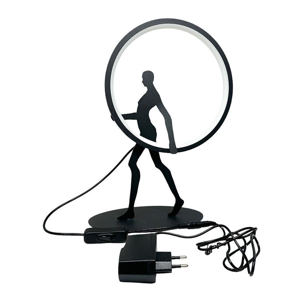 LAMPADA LED LUCE NATURALE LUME DA TAVOLO SCRIVANIA 9 WATT SCULTURA CORPO UMANO
