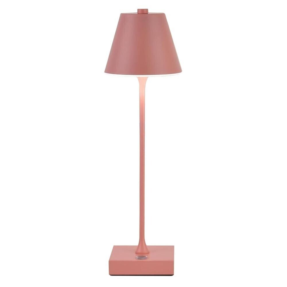 LAMPADA DA TAVOLO RICARICABILE USB LUCE BIANCA CALDA NATURALE LUME 10 WATT ROSA