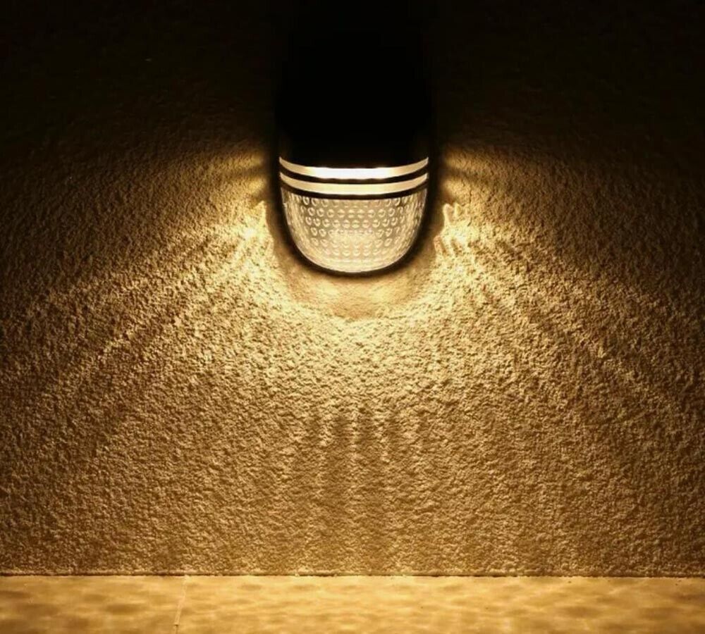 FARETTO LED PANNELLO SOLARE 3 WATT LUCE CALDA RICARICABILE SENSORE CREPUSCOLARE