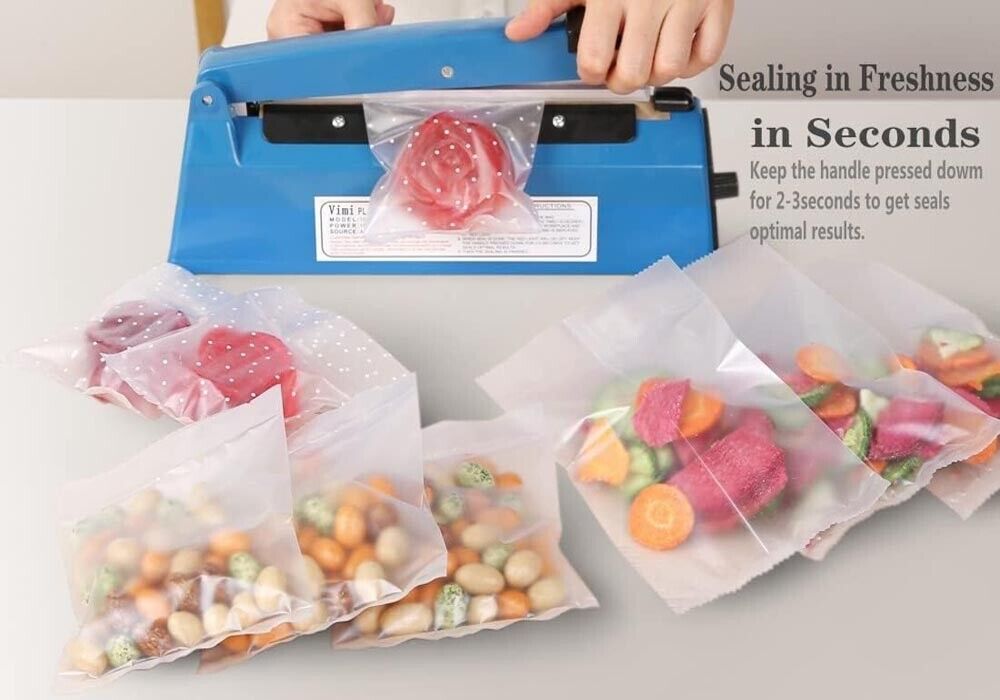 MACCHINA SIGILLA SACCHETTI BUSTE DI PLASTICA 20 CM SIGILLATRICE A CALDO