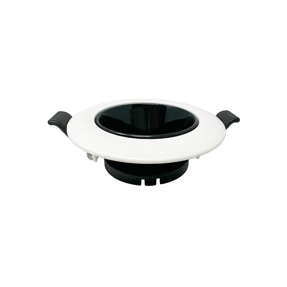 PORTAFARETTO ORIENTABILE INCASSO PER SOFFITTO SUPPORTO FARETTO BIANCO NERO