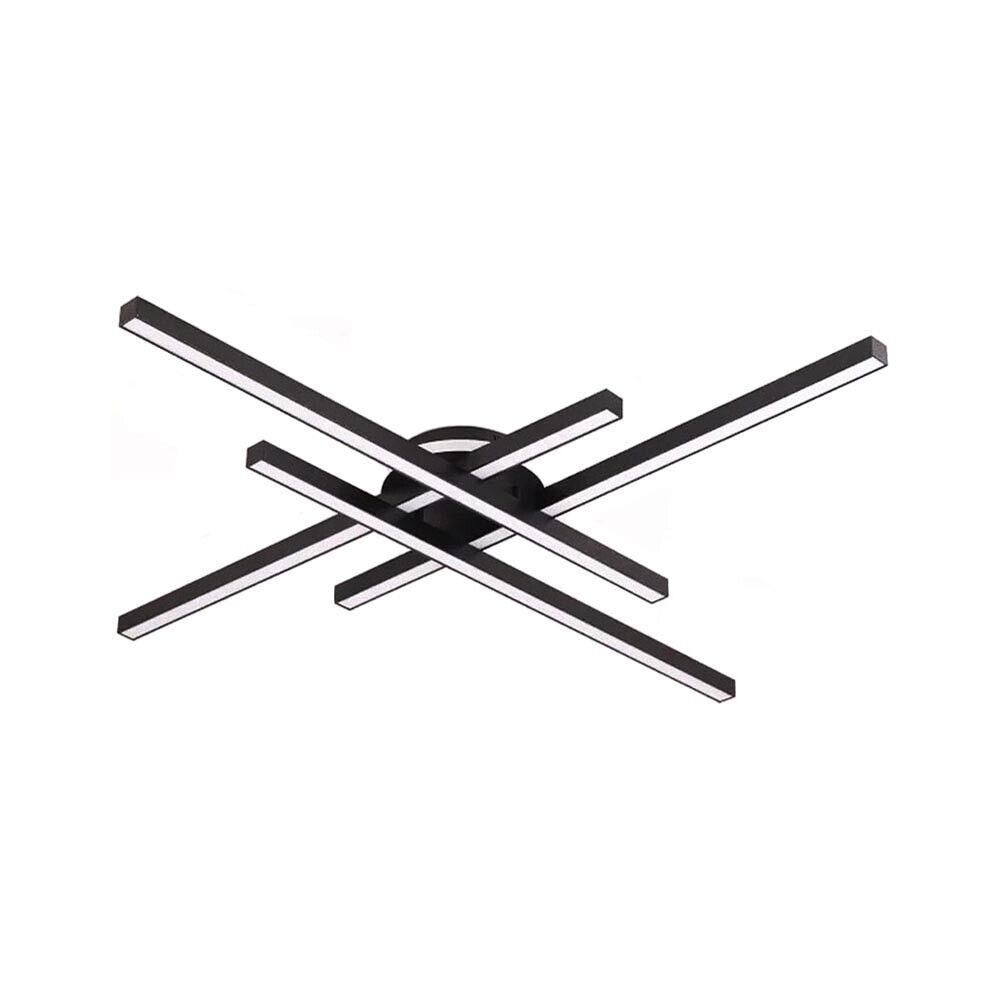 PLAFONIERA LED LUCE NATURALE 4000K LAMPADARIO 45 WATT MODERNO NERO PN21NN