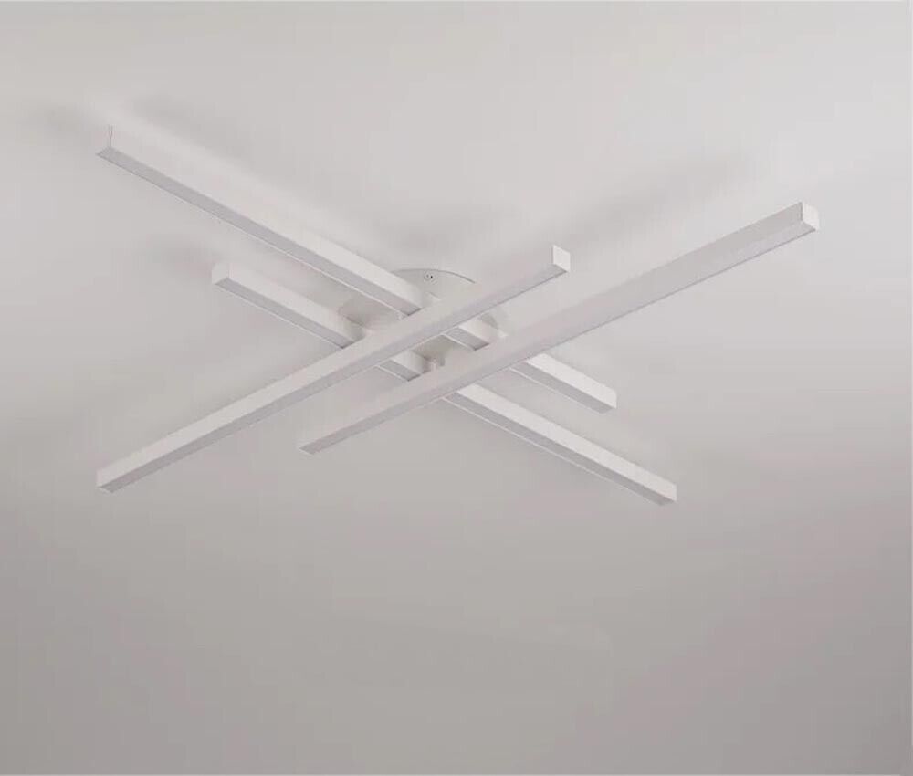 PLAFONIERA 45 WATT LAMPADARIO LED LUCE BIANCA 6500K MODERNO BIANCO PN21BF