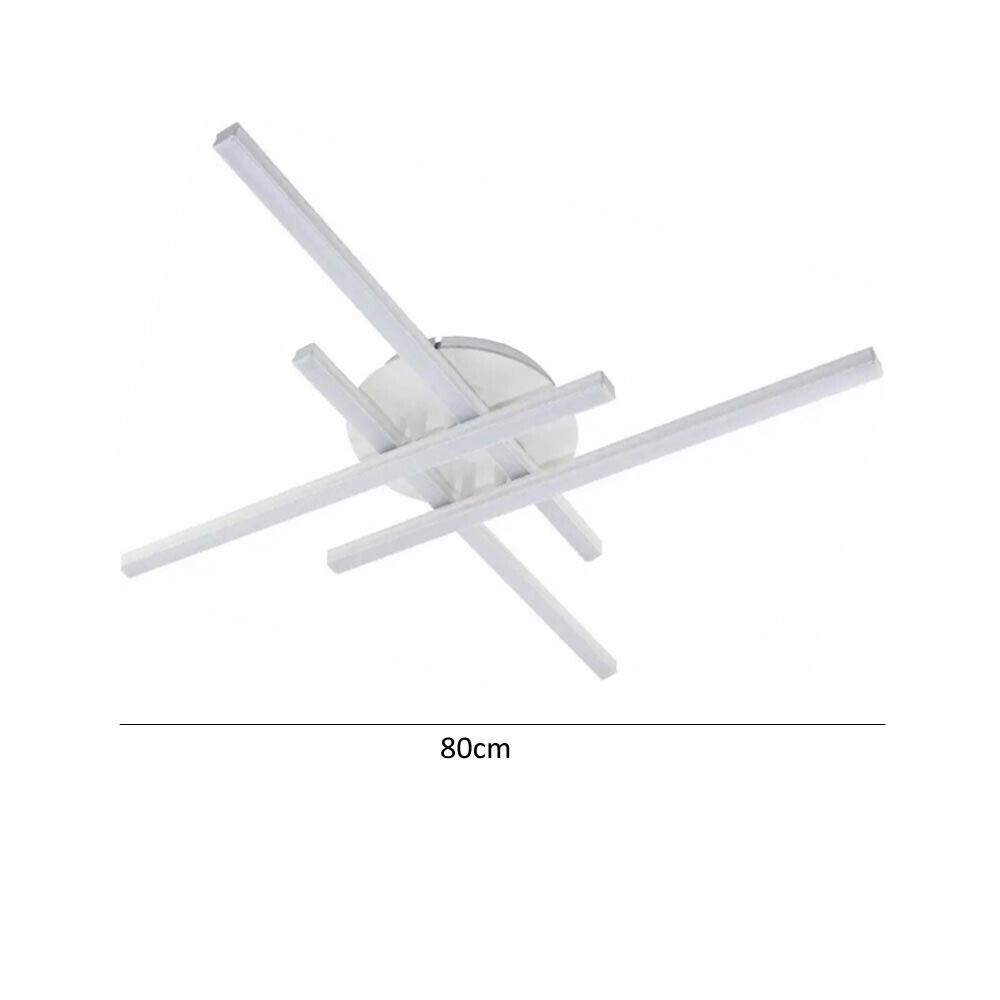 PLAFONIERA 45 WATT LAMPADARIO LED LUCE BIANCA 6500K MODERNO BIANCO PN21BF