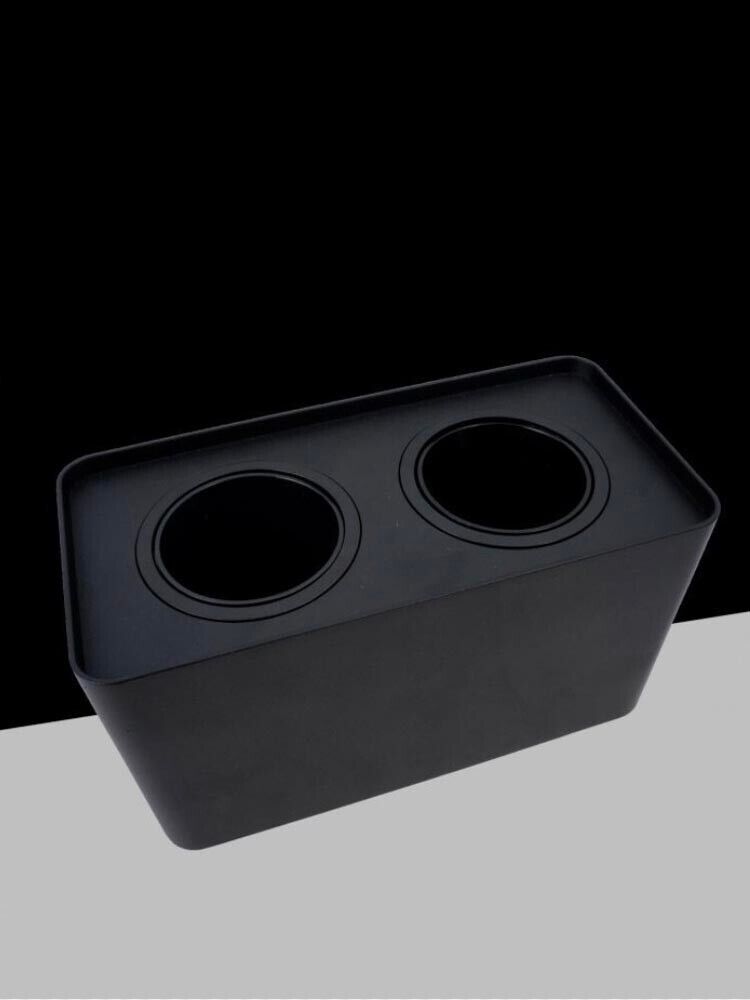 PORTA FARETTO DOPPIO SUPPORTO ORIENTABILE MONTAGGIO DA SOFFITTO NERO P342N