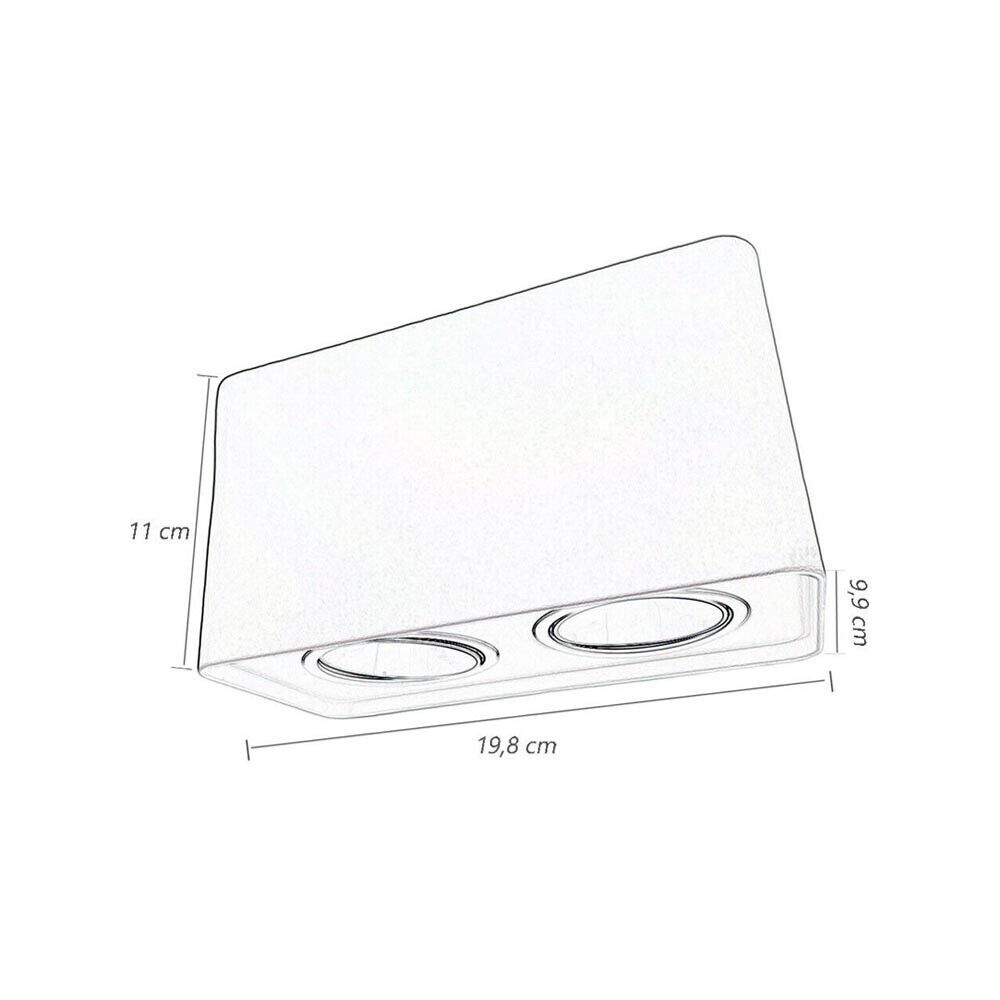 PORTA FARETTO DOPPIO SUPPORTO ORIENTABILE MONTAGGIO DA SOFFITTO NERO P342N