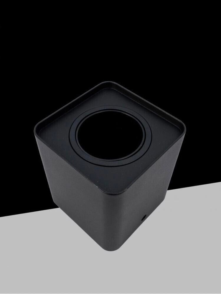 PORTA FARETTO ORIENTABILE DA SOFFITTO PORTAFARETTO SUPPORTO ESTERNO NERO P34N1