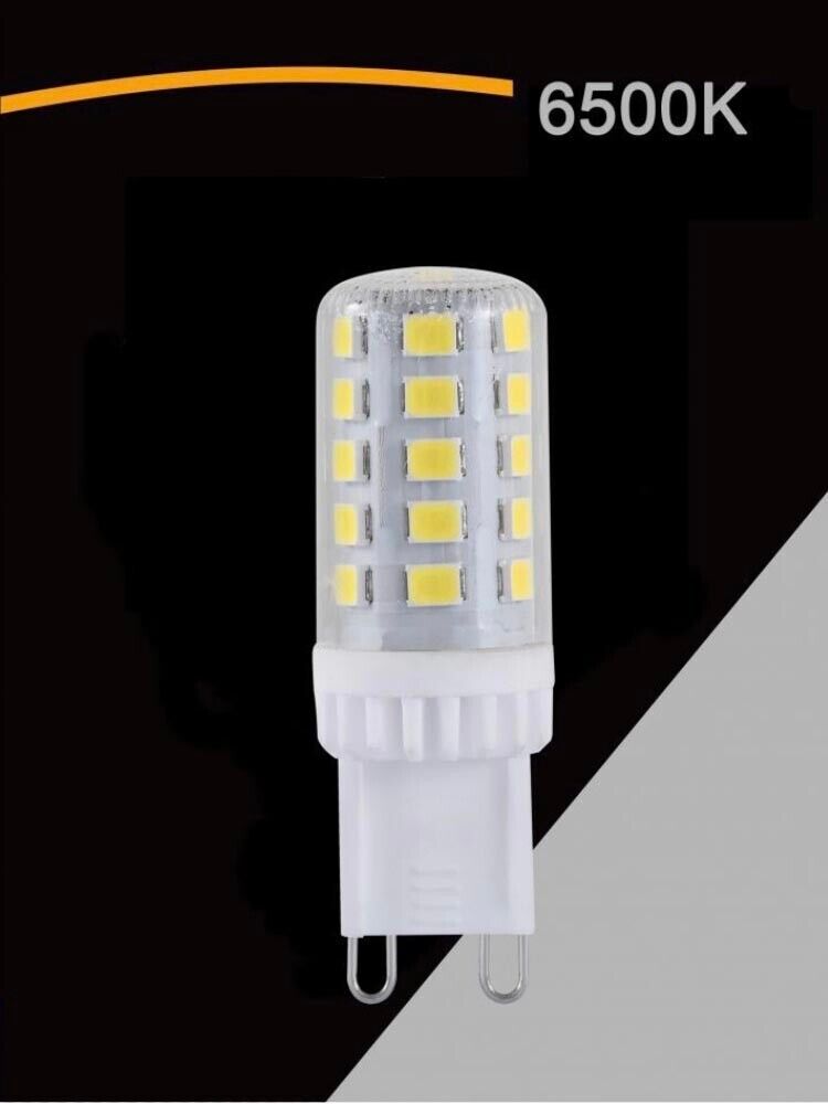 2 X LAMPADINA LED G9 4 W = 48 W LUCE BIANCA 6500K PER LAMPADARIO APPLIQUE