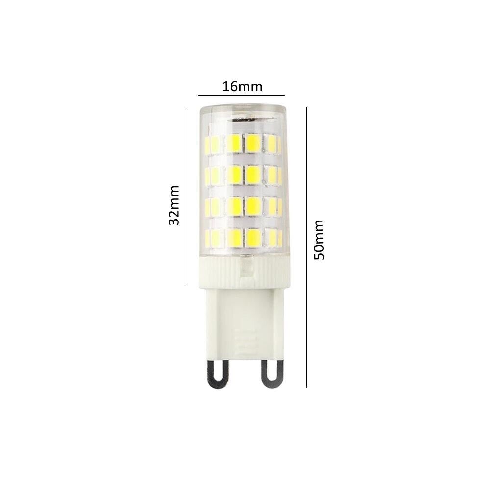 2 X LAMPADINA LED G9 4 W = 48 W LUCE BIANCA 6500K PER LAMPADARIO APPLIQUE