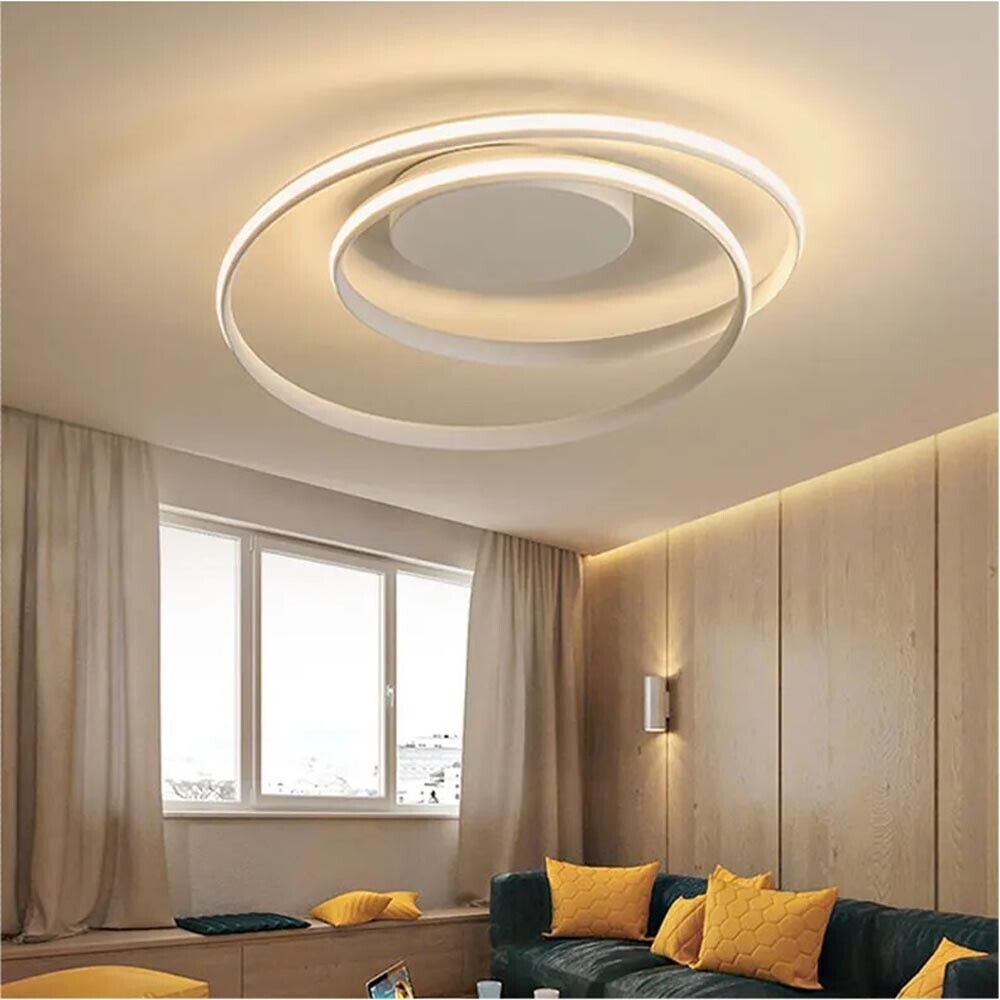 PLAFONIERA LED LUCE NATURALE 32 WATT LAMPADARIO DA SOFFITTO CERCHIO SPIRALE PN20