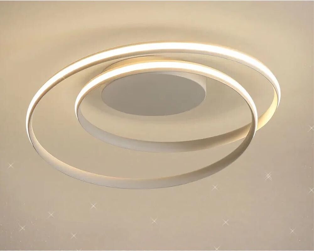 PLAFONIERA LED LUCE NATURALE 32 WATT LAMPADARIO DA SOFFITTO CERCHIO SPIRALE PN20