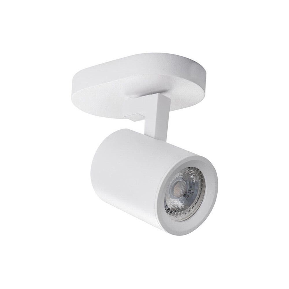 FARETTO ORIENTABILE DA SOFFITTO PARETE LAMPADA ATTACCO PORTAFARETTO GU10 BIANCO