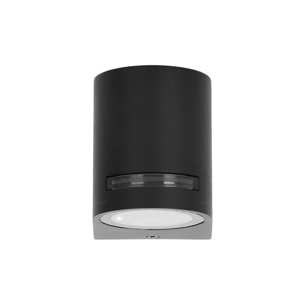 APPLIQUE DA PARETE MURO LAMPADA PORTAFARETTO GU10 INTERNO ESTERNO IP54 NERO