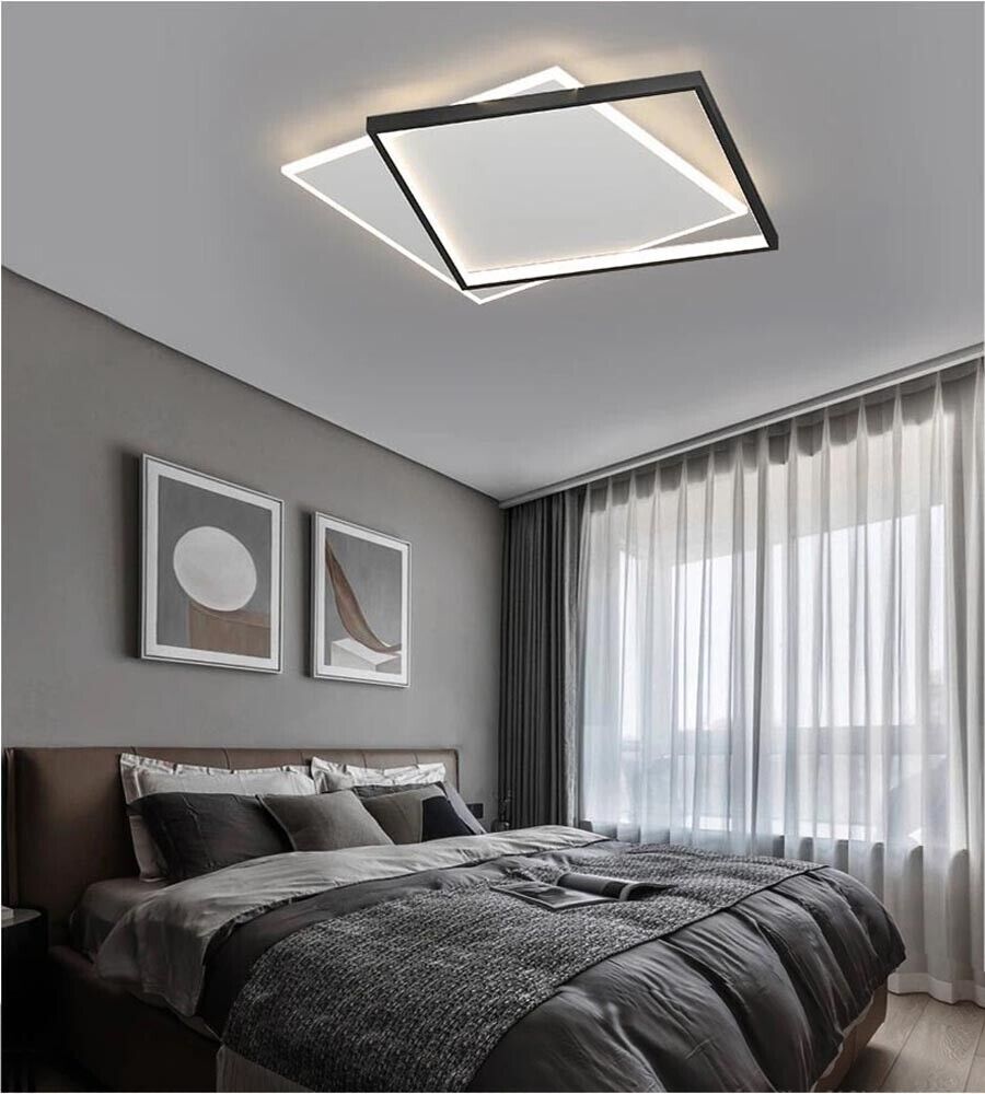 PLAFONIERA LED LUCE BIANCA CALDA NATURALE LAMPADA QUADRATO DA SOFFITTO 36 WATT