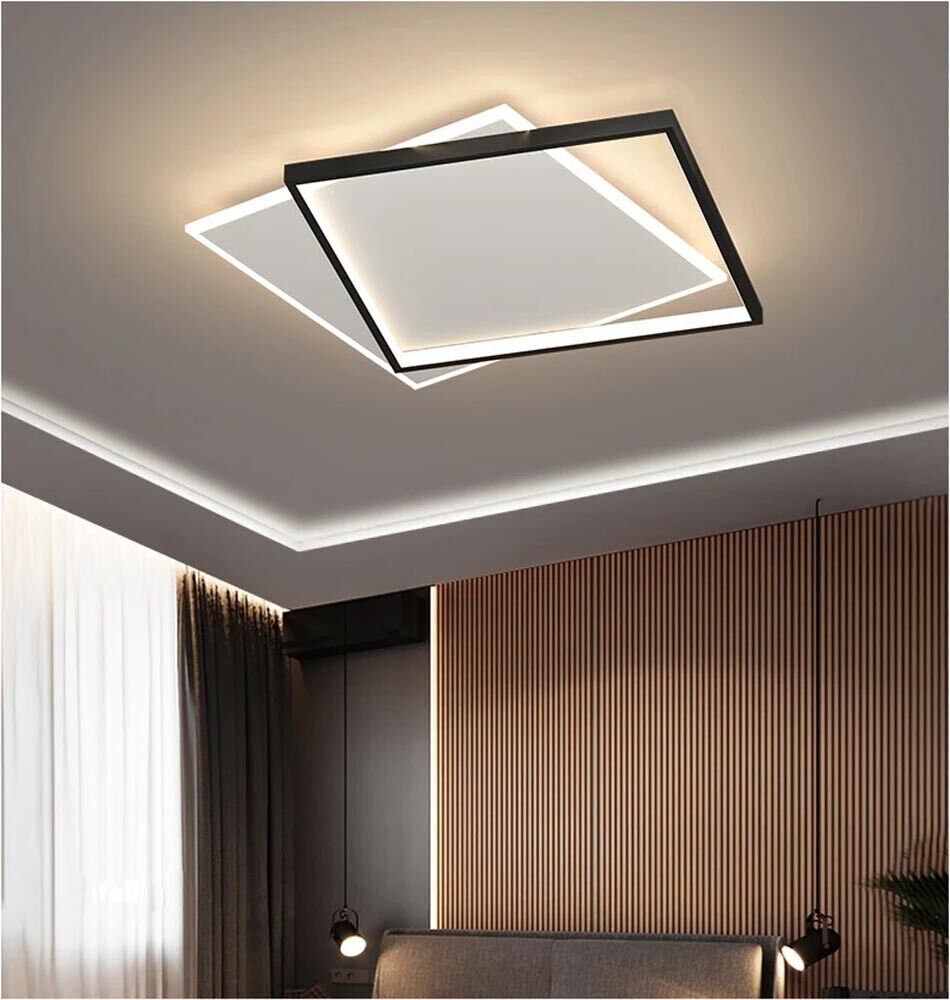 PLAFONIERA LED LUCE BIANCA CALDA NATURALE LAMPADA QUADRATO DA SOFFITTO 36 WATT