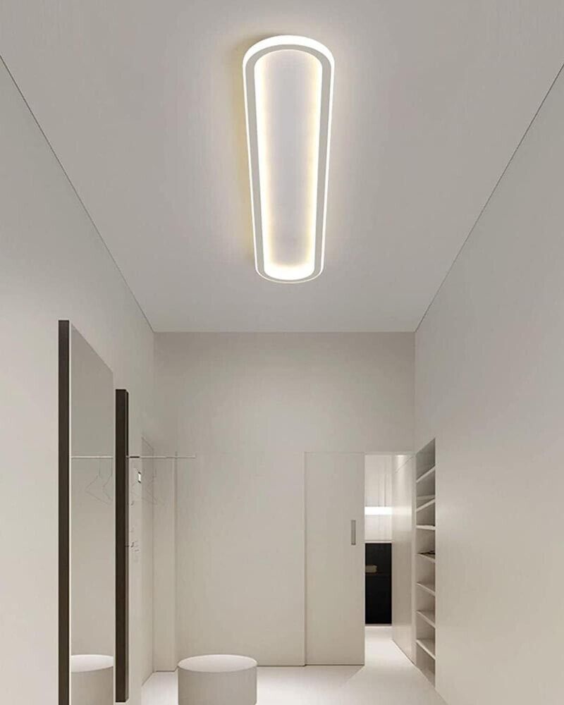 PLAFONIERA LED LUCE CALDA LAMPADARIO DA SOFFITTO PANNELLO SLIM OVALE 57 WATT