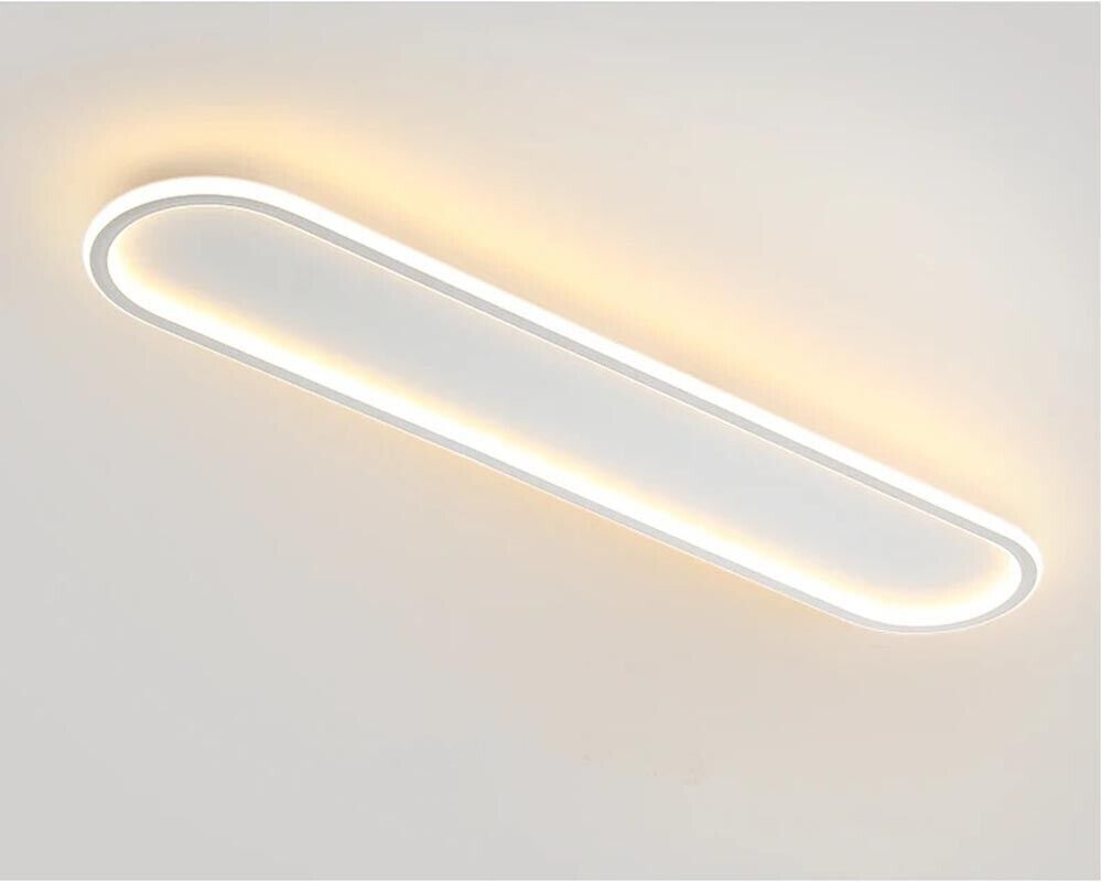 PLAFONIERA LED LUCE CALDA LAMPADARIO DA SOFFITTO PANNELLO SLIM OVALE 57 WATT