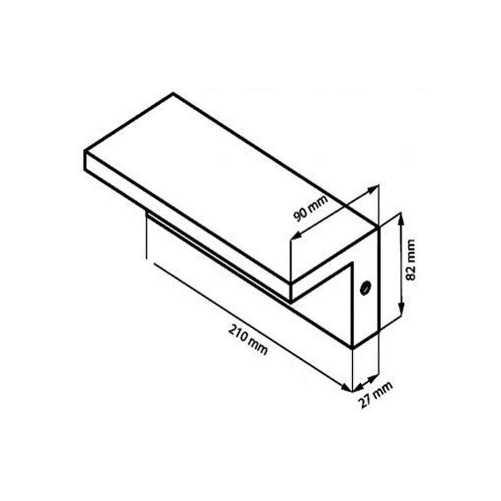APPLIQUE LED LUCE NATURALE 10W LAMPADA CON SENSORE RILEVA MOVIMENTO IR NERO IP54