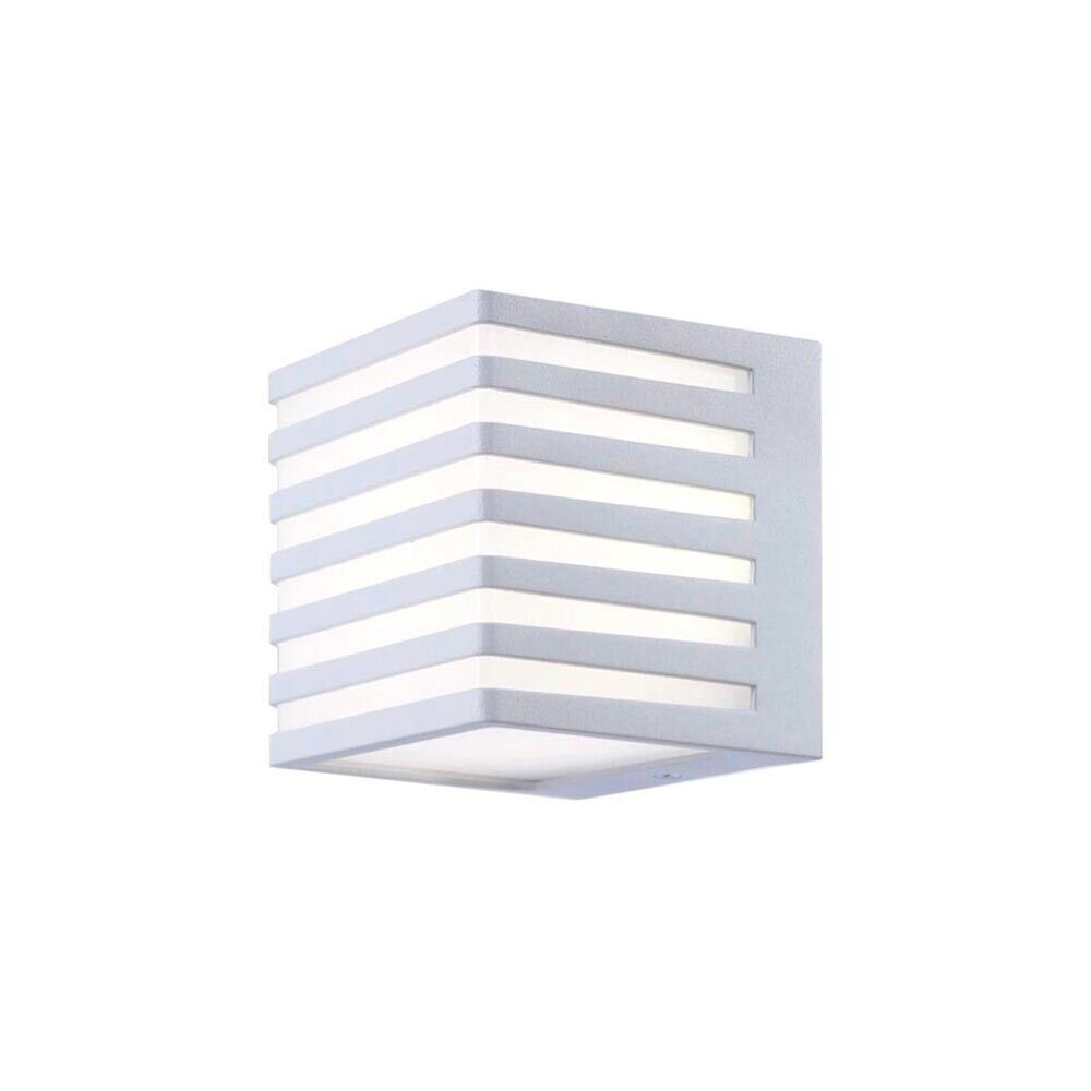 APPLIQUE LED LUCE NATURALE LAMPADA A PARETE 10W ESTERNO FARETTO CUBO BIANCO