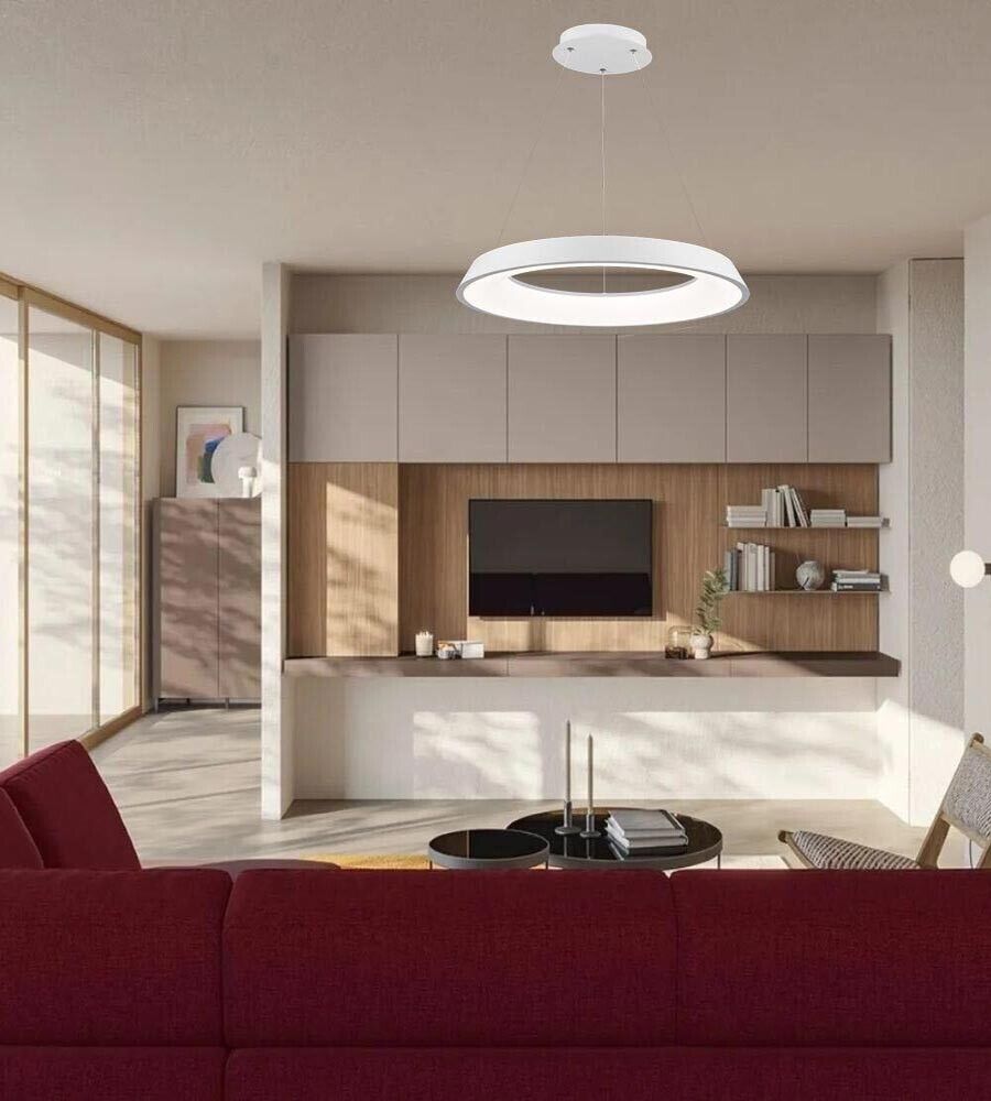 LAMPADARIO LED A SOSPENSIONE REGOLABILE 43 W 3 COLORI LUCE BIANCA CALDA NATURALE
