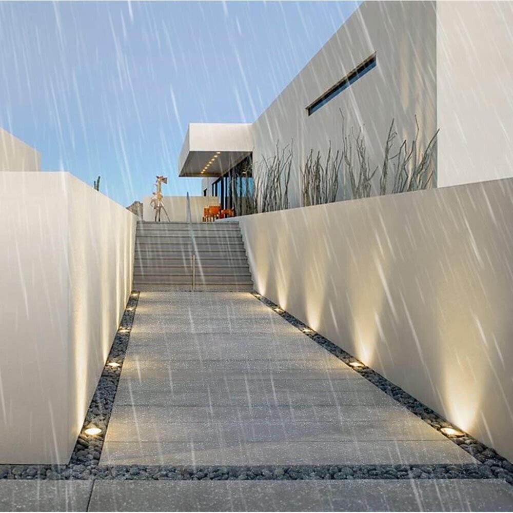 FARETTO LED LUCE CALDA SEGNAPASSI A INCASSO CALPESTABILE X GIARDINO ESTERNO IP67