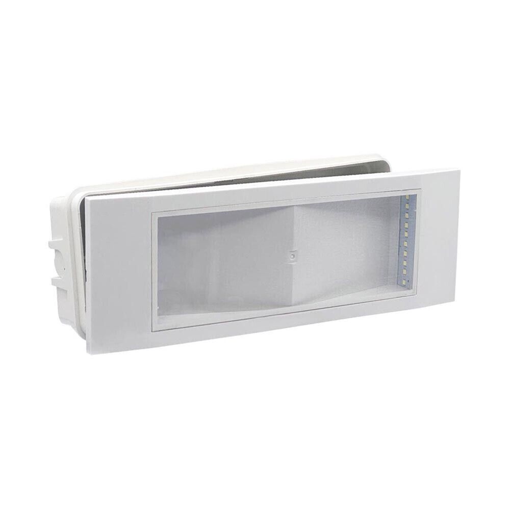 LAMPADA DI EMERGENZA 20 LED DA INCASSO 5 WATT LUCE BIANCA 6500K