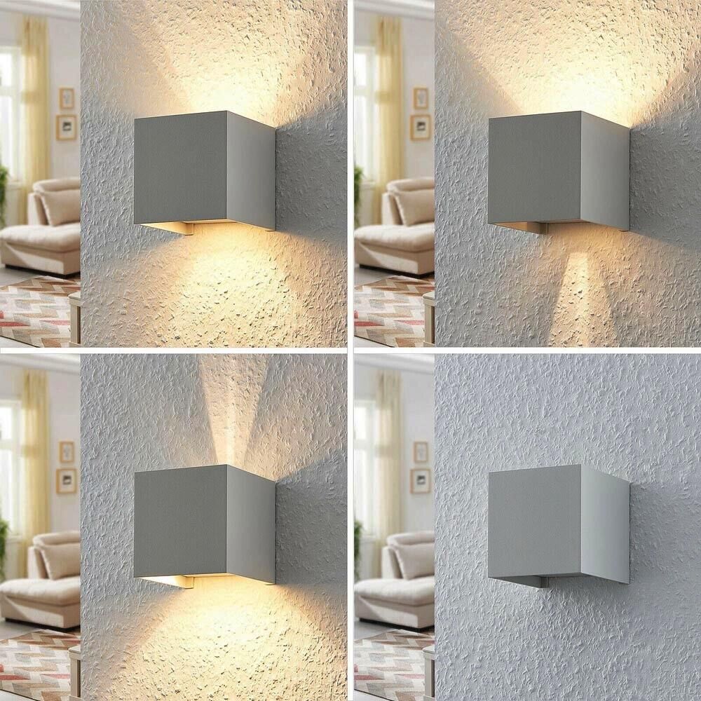 APPLIQUE A PARETE FARETTO 52 LED LUCE CALDA 22 WATT ESTERNO INTERNO IP65 ES66GC