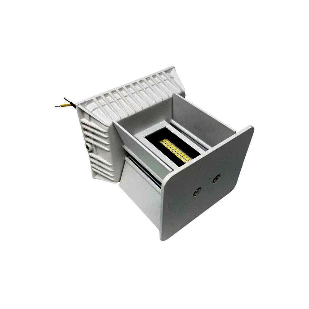 APPLIQUE A PARETE FARETTO 52 LED LUCE CALDA 22 WATT ESTERNO INTERNO IP65 ES66GC