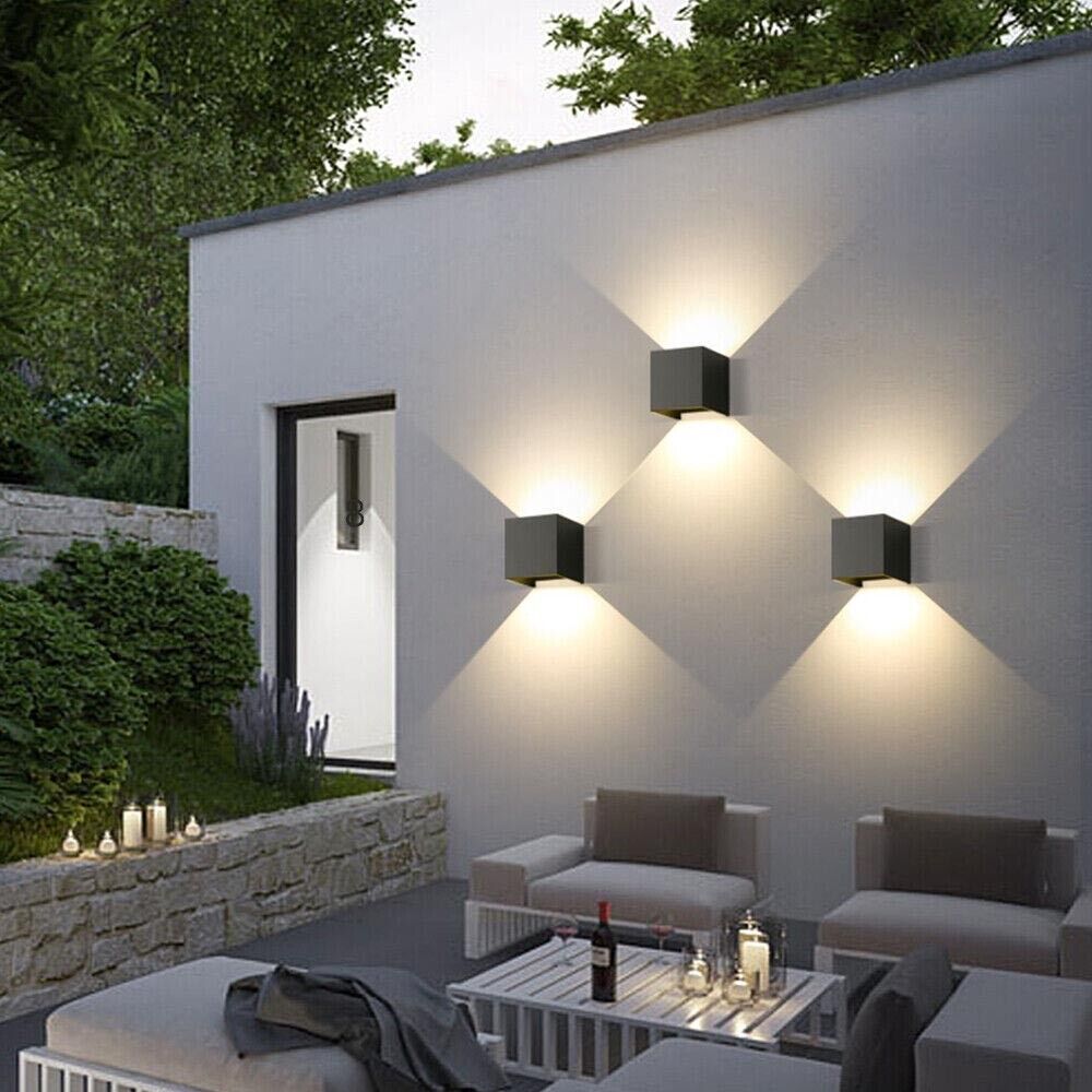 APPLIQUE A PARETE FARETTO 52 LED LUCE NATURALE 22 W ESTERNO INTERNO IP65 ES66NN