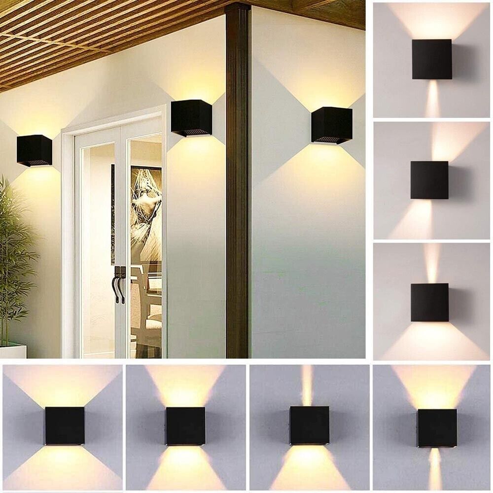 APPLIQUE A PARETE FARETTO 52 LED LUCE NATURALE 22 W ESTERNO INTERNO IP65 ES66NN