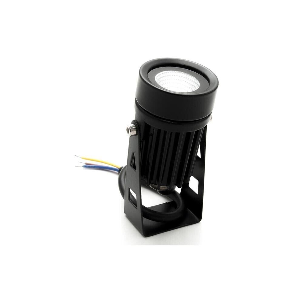 FARETTO LED LUCE CALDA COB 3.5 W PROIETTORE DA GIARDINO TERRA STAFFA A PARETE
