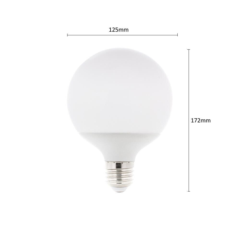 LAMPADINA LED 22 WATT LAMPADA GLOBO SFERA LUCE CALDA 3000K E27
