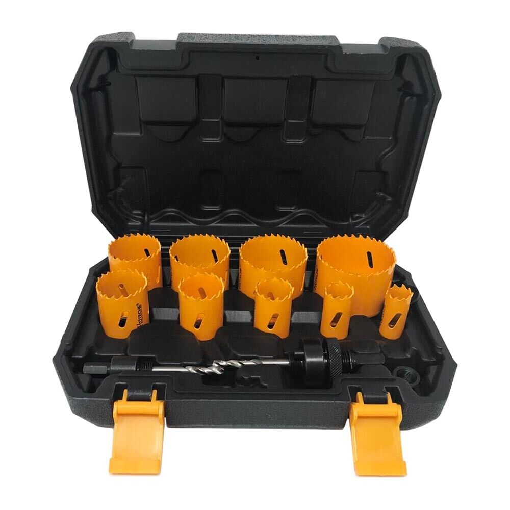 KIT 12 FRESE SEGHE BI METAL FRESA A TAZZA SEGA PER FORARE ACCIAIO LEGNO PLASTICA