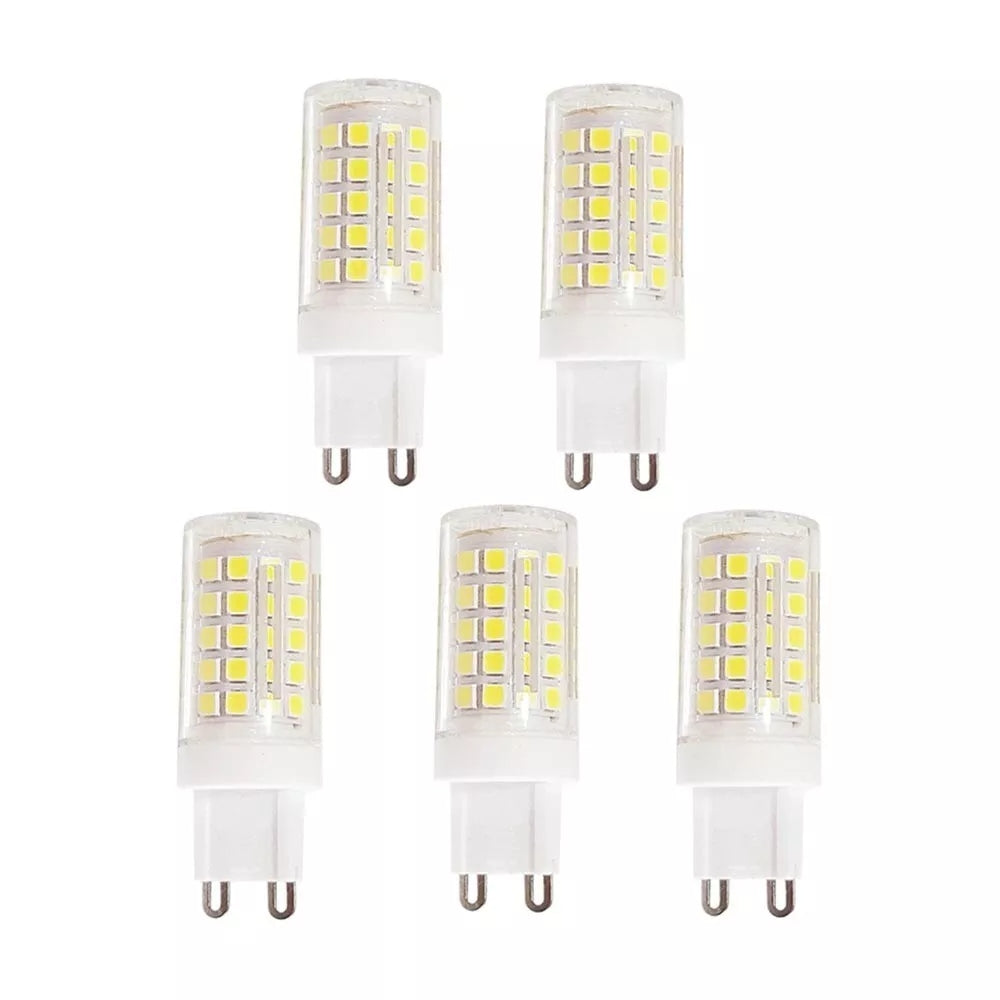 5 LAMPADINE G9 LAMPADINA LED 4.8 W = 60 W LUCE BIANCA PER LAMPADARIO APPLIQUE