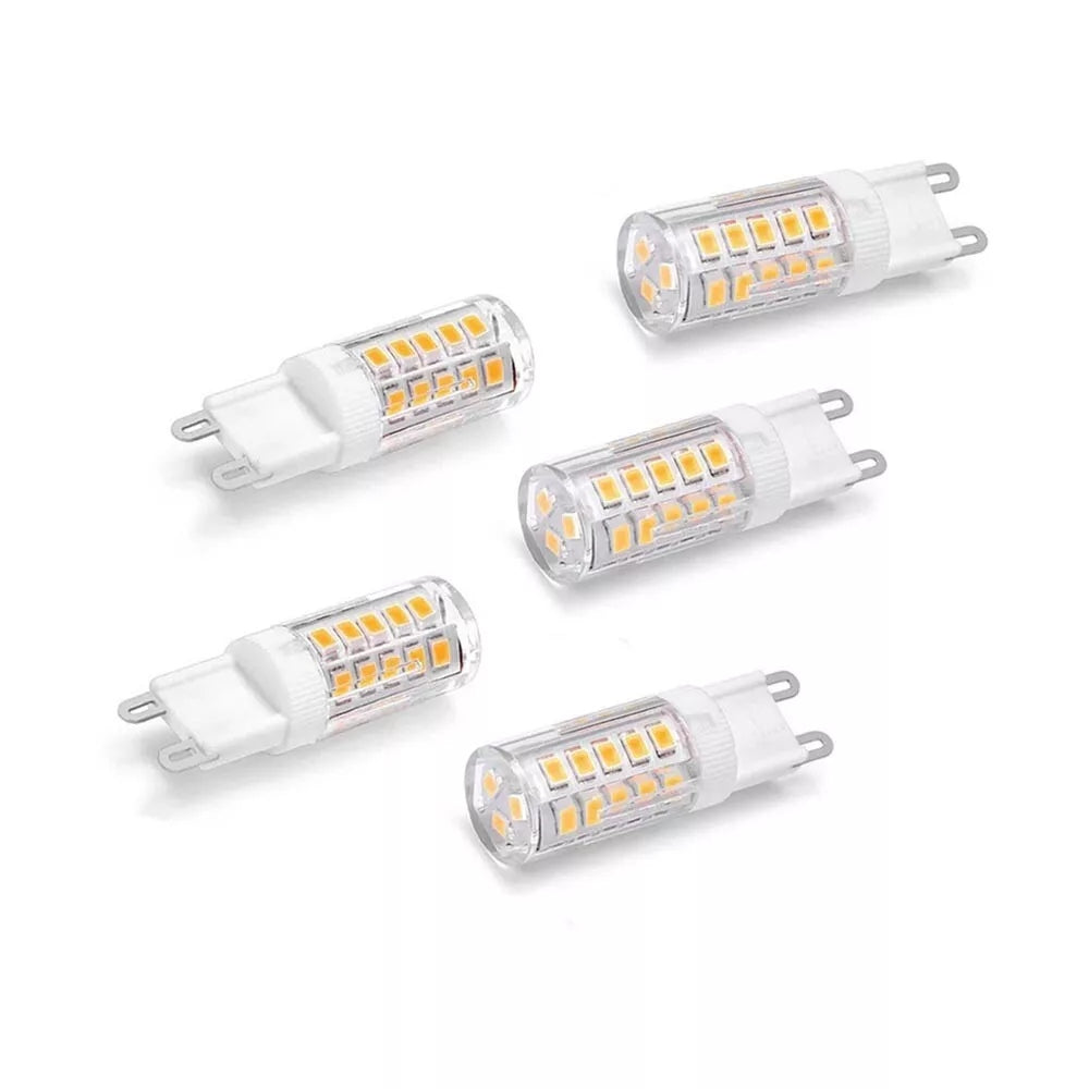 5 LAMPADINE G9 LAMPADINA LED 4.8 W = 60 W LUCE CALDA PER LAMPADARIO APPLIQUE