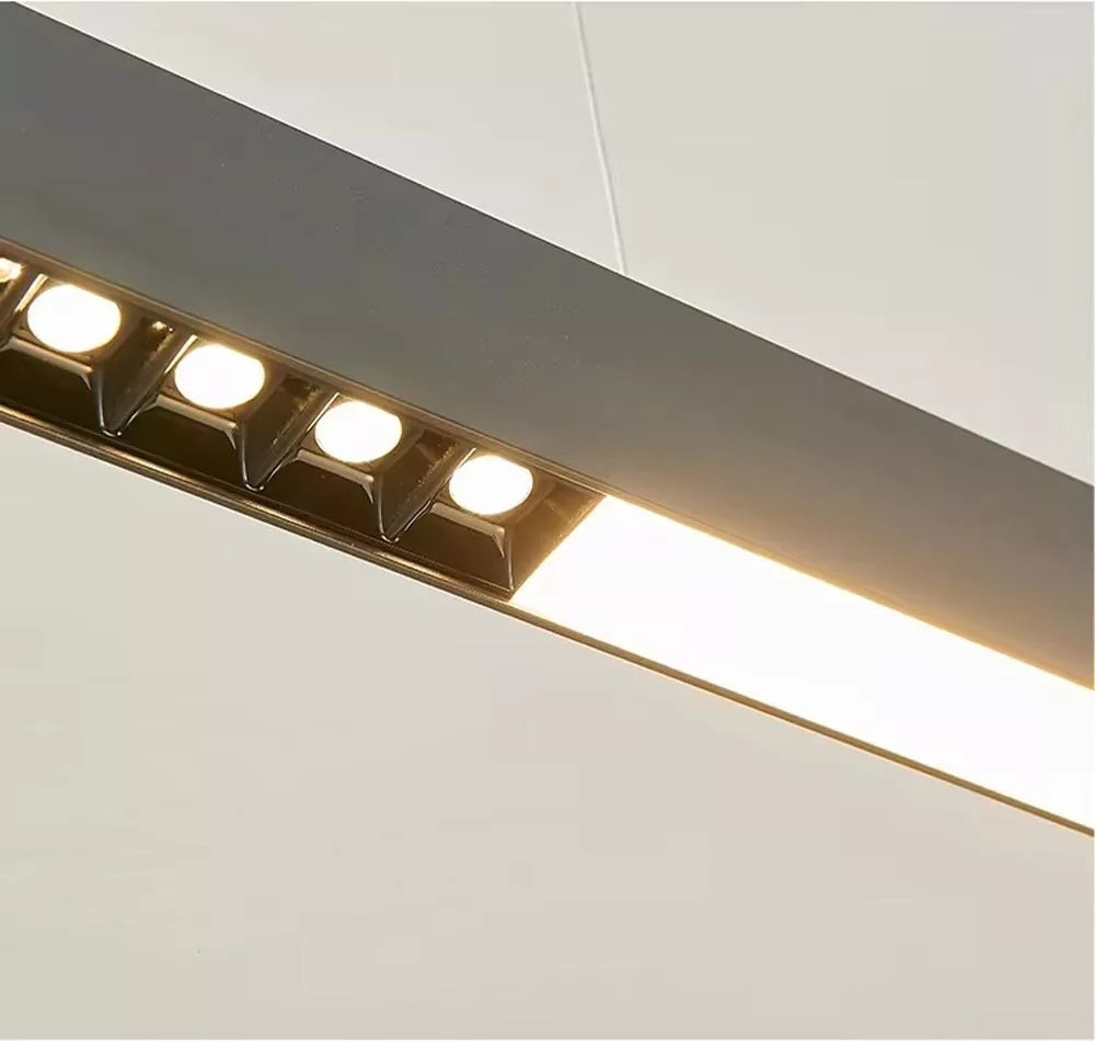 LAMPADARIO LED LUCE BIANCA CALDA NATURALE LAMPADA A SOSPENSIONE LINEARE 42 W A70