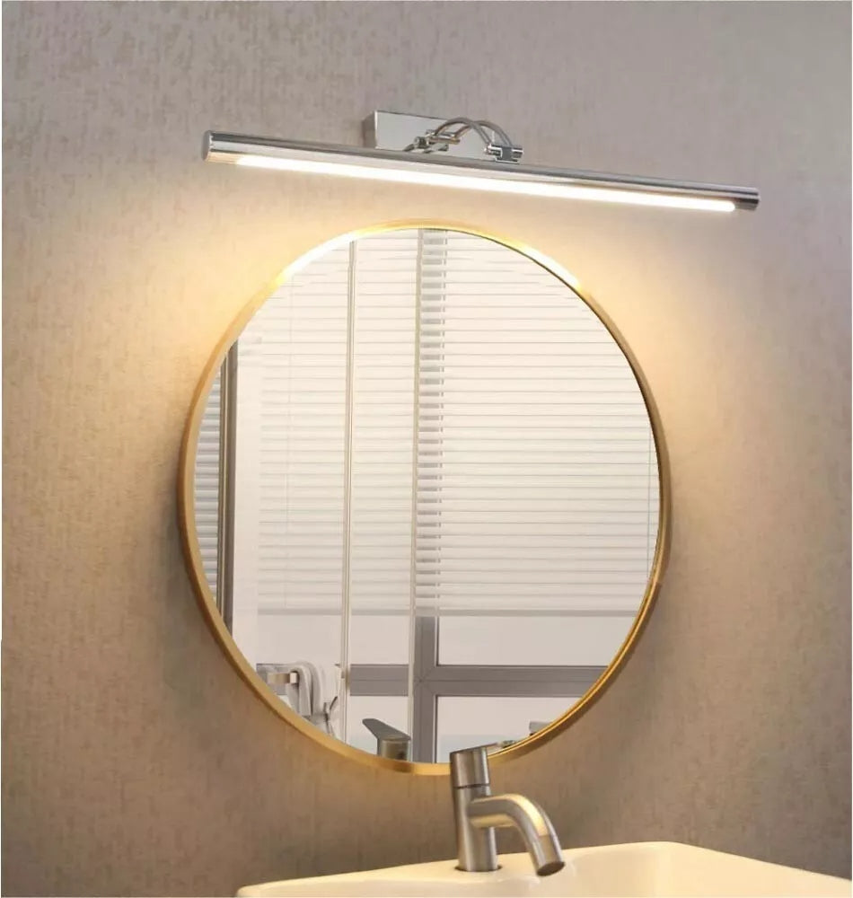 LAMPADA LED DA SPECCHIO 3 TONALITÀ LUCE BIANCA CALDA NATURALE 15 W ACCIAIO F21