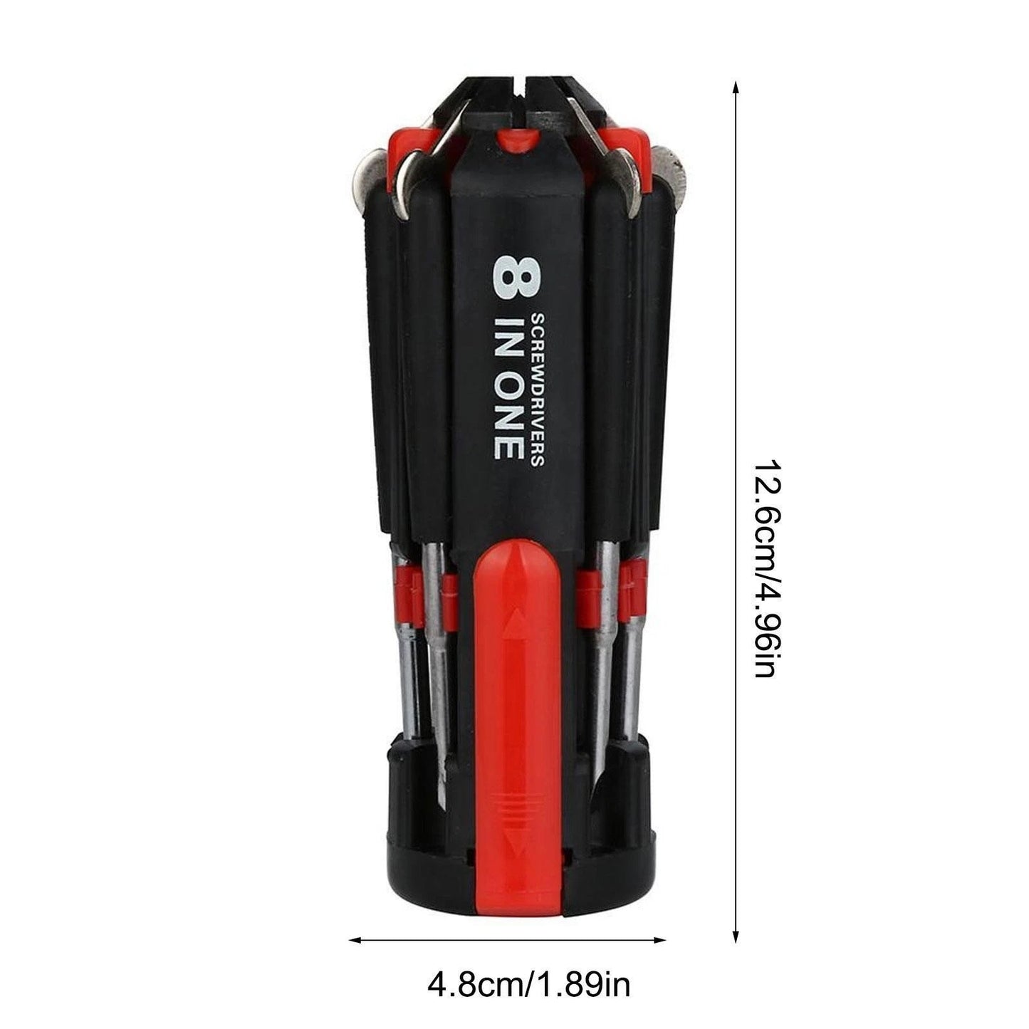 CACCIAVITE 8 IN 1 SET CACCIAVITI MULTIUSO CON LUCE TORCIA 6 LED