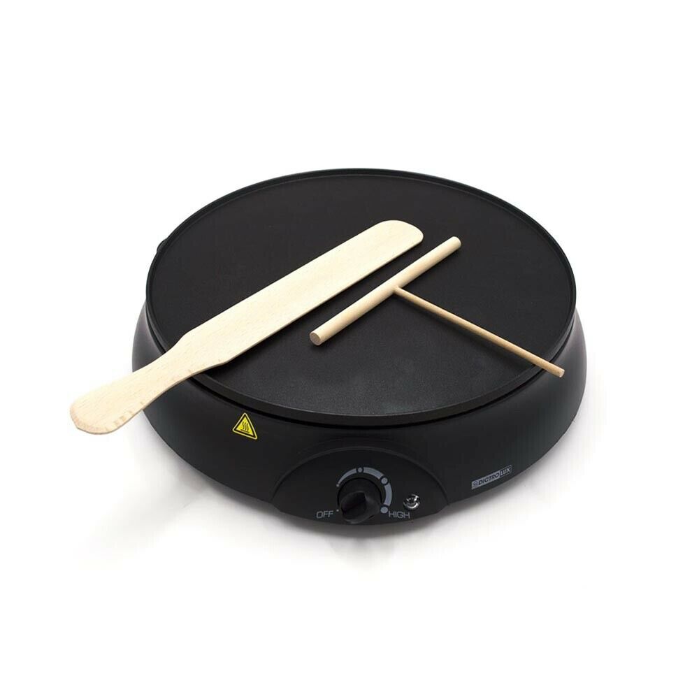 CREPIERA ELETTRICA 1000 W PIASTRA ANTIADERENTE PER CREPES CRESPELLE DOLCI SALATI