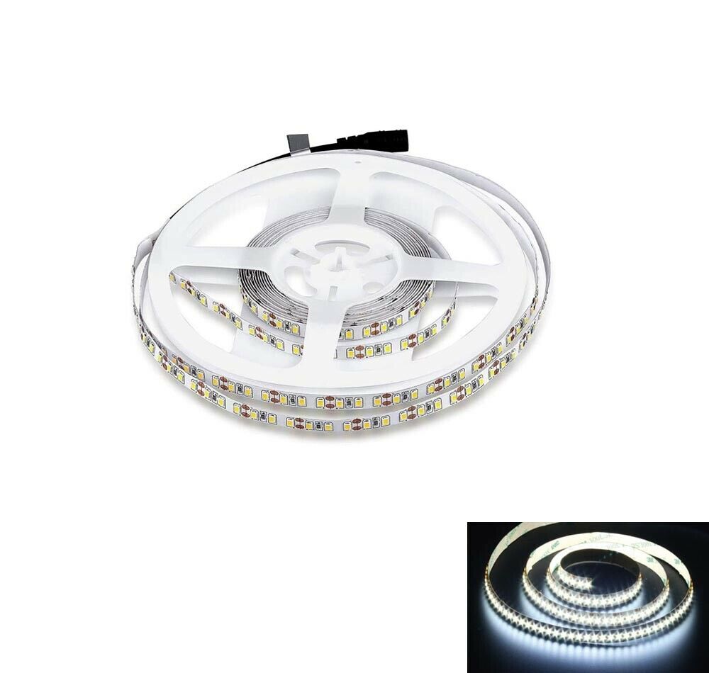 STRISCIA 600 LED LUCE BIANCA 6500K . BOBINA STRIP 5 METRI 2835 SMD