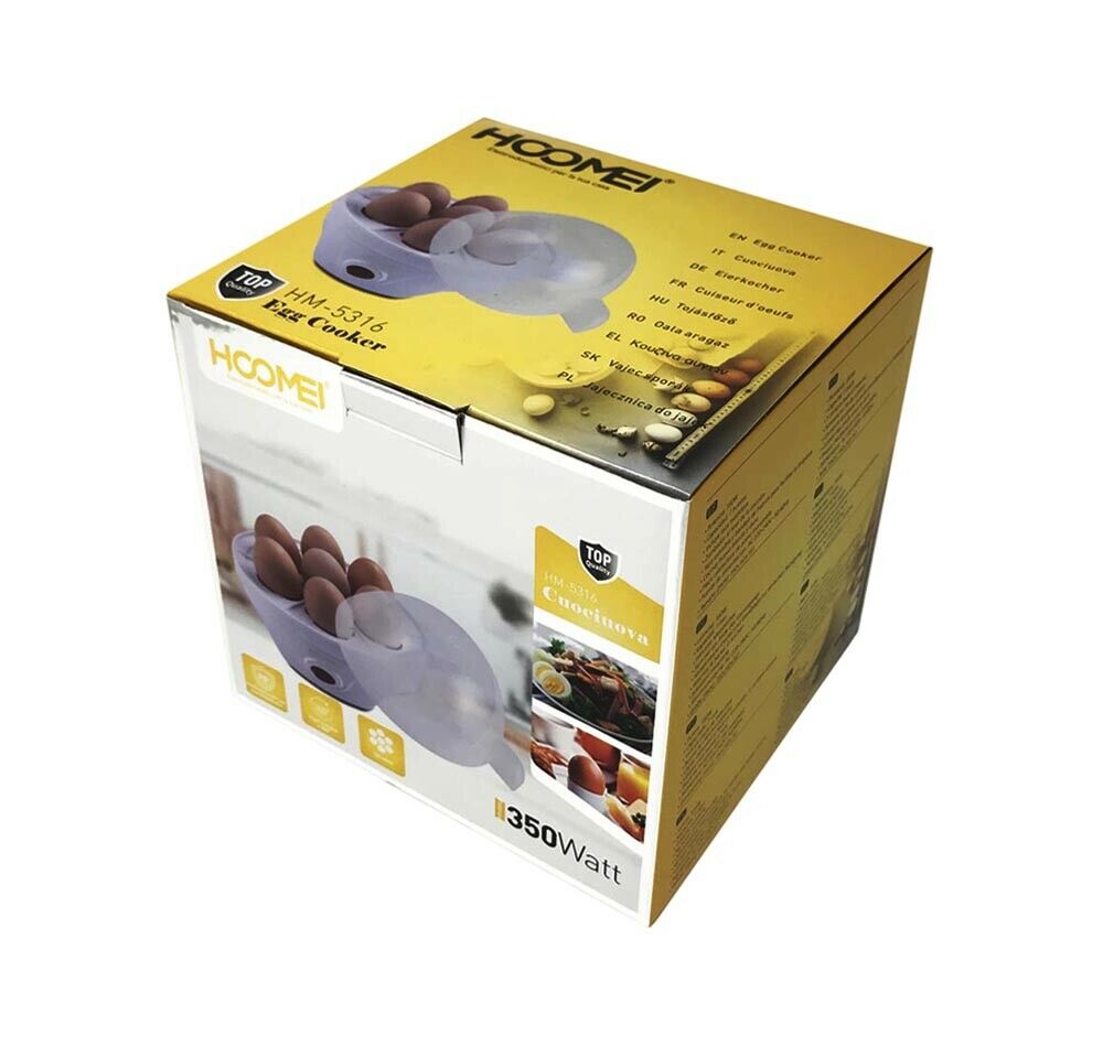 CUOCIUOVA FORNELLO ELETTRICO CUOCE 7 UOVA SODE UOVO ALLA COQUE BOLLITORE 350 W